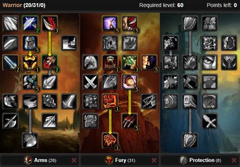 fury warrior tbc leveling talents