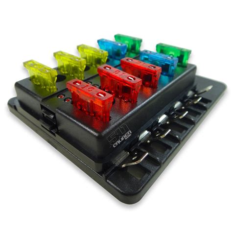 Fuse Terminal Block With Led Indicator Circuit