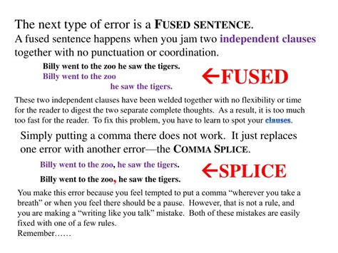 Fused Sentence Example List