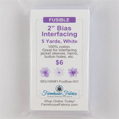 Fusible Interfacing Bias