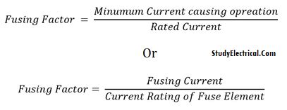 Fusing Factor Of Fuse