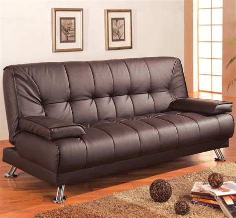 Futon Sofa Faux Leather