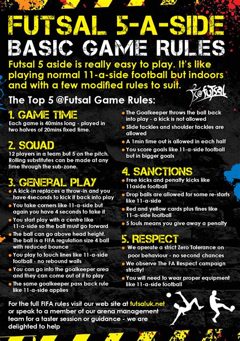 futsal rules and regulations pdf