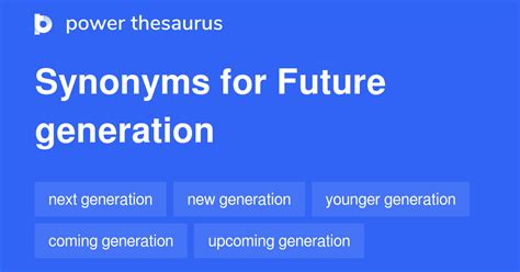 future generations synonym