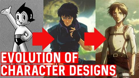 漫画キャラクターデザインの進化