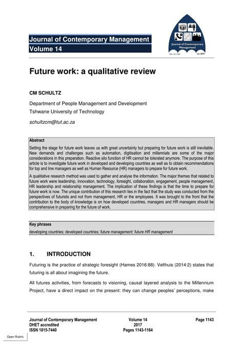 future of work research paper