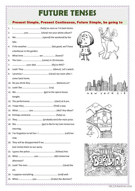 future tenses exercises a2