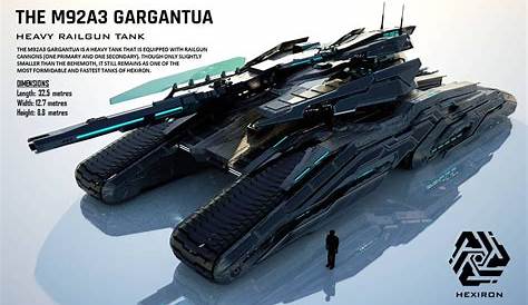 Futuristic Railgun Tank Image Diogo Valle Bittar Hovertank Future