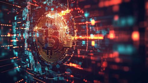 Image of a green colored futuristic digital crypto currency