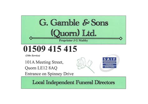 g e gamble funeral directors