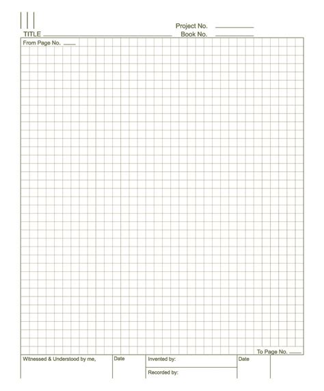 G Lab Notebook Setup Graph Paper