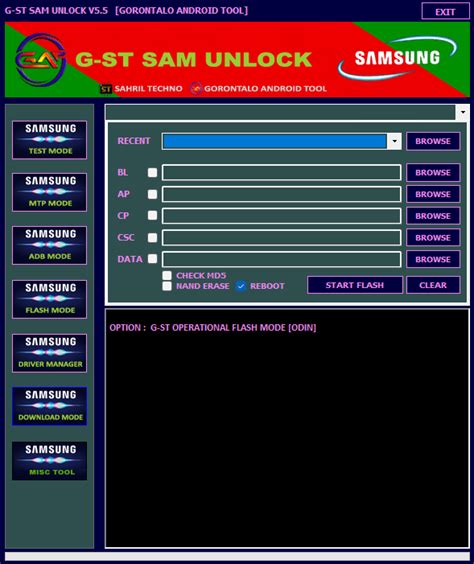 g-st samunlock frp tool