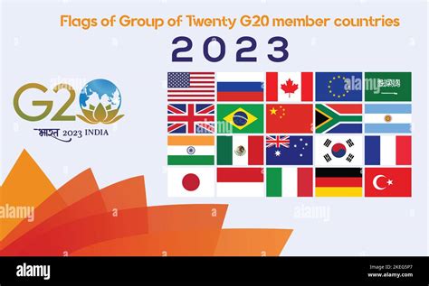 g20 summit 2023 countries with flag