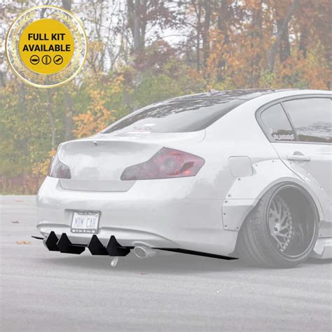 G37 Sedan Rear Diffuser With Light