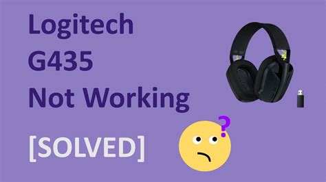 g435 headset not working on pc