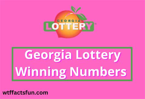 ga lottery winning results numbers
