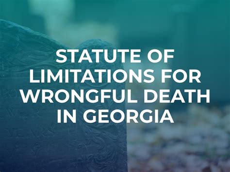 ga wrongful death statute