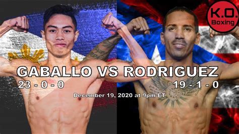 gaballo vs rodriguez full fight