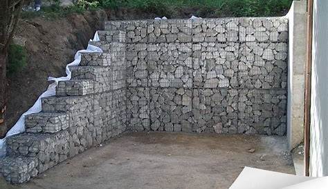 Mur de soutènement en gabions à Pau