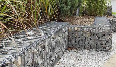 Muret soutènement gabion jardin Pinterest