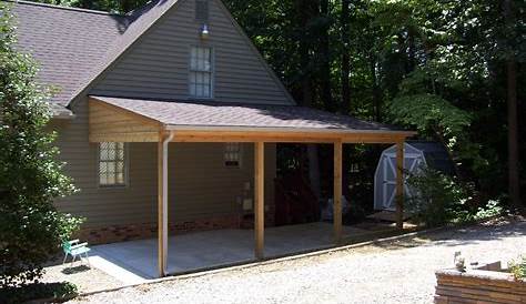 Gable Roof Carport Attached To House