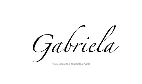 Inspirational Gabriela Tattoo Name Designs 2023