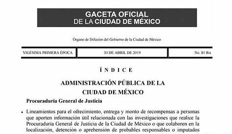 Gaceta Oficial de la Ciudad de México by Diario 24 Horas - Issuu