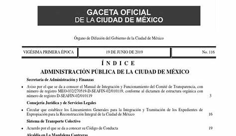 Gaceta del Estado de México 26 de diciembre de 2019 | Residuos | México