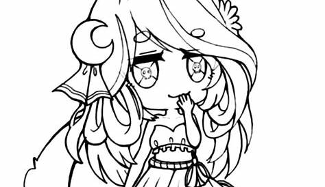 Gacha Life Coloring Pages Jess