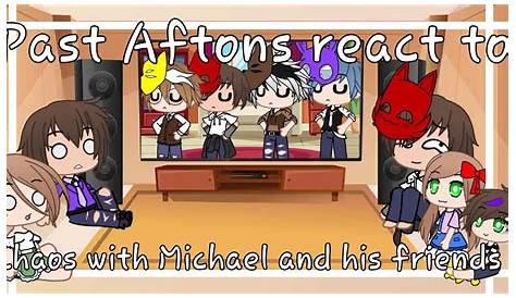 Aftons react to themselves without adjustments || My AU || Gacha club