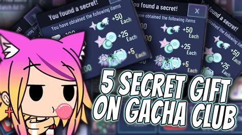 gacha club secret rewards