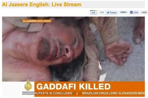 Gaddafi Death Video