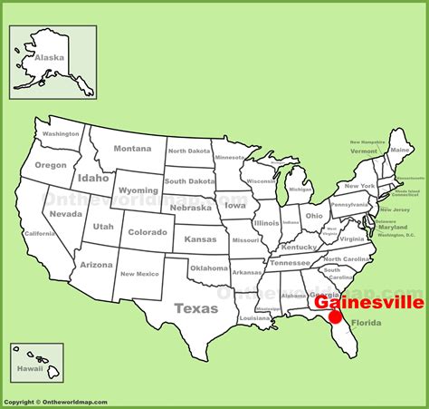 Gainesville Usa Google Map