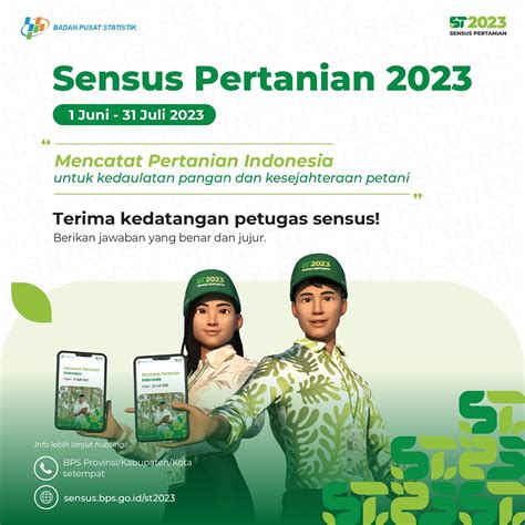 BPS Statistics Launching Logo Sensus Pertanian Tahun 2023 YouTube