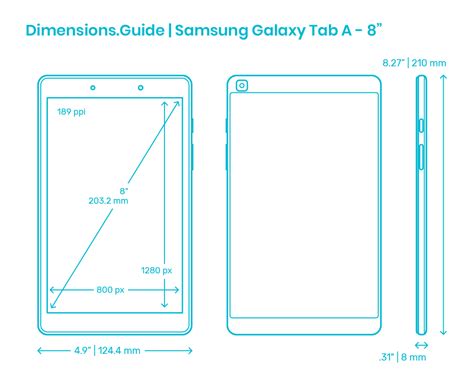 Galaxy Tab A 8.0 Screen Size