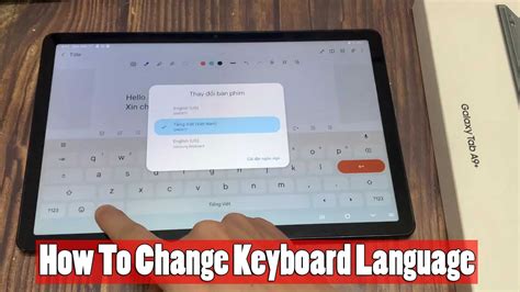 Galaxy Tab Keyboard Change Language