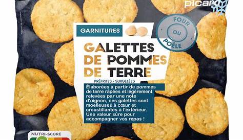 4 röstis de légumes et cheddar surgelés Picard Galette