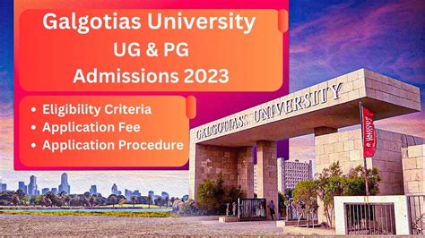 galgotias university admission form 2023