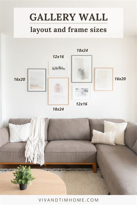 Gallery Wall Layout With Sizes
