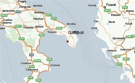 gallipoli italia mapa