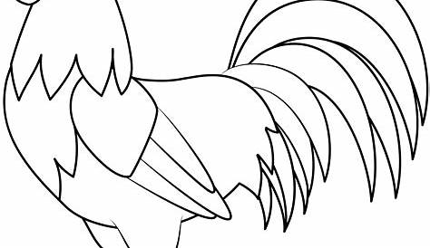 Dibujos de Gallo (Animales) para colorear y pintar – Páginas para