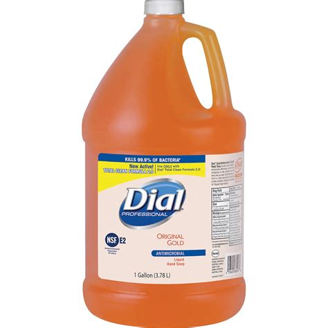 Dial DIA88047 Gold 1 Gallon Antibacterial Liquid Hand Soap Refill 4/Case