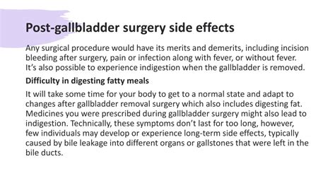 Gallstone Surgery Side Effects: What You Need to Know
