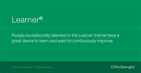 gallup clifton strengths learner
