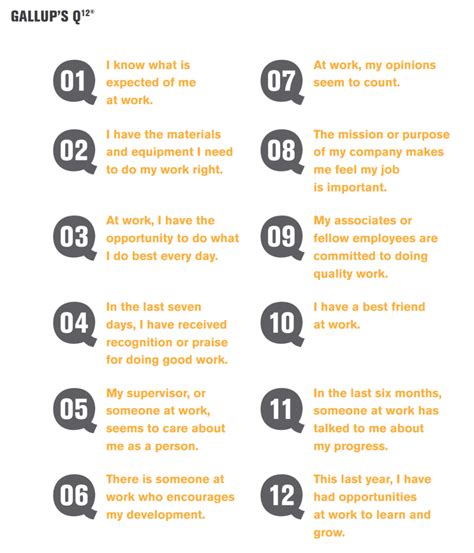 gallup employee engagement 12 questions