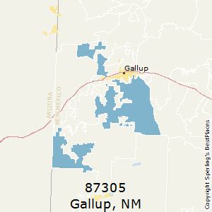 gallup nm zip code map