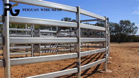 galvanized cattle fence panel