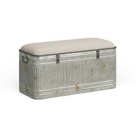 Stylish and Practical: The Ultimate Galvanized Storage Bench for Your Home