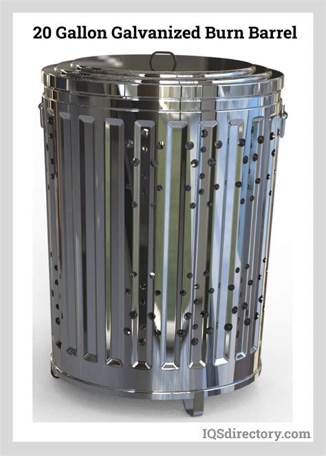 galvanized trash can burn barrel