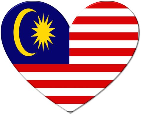 Mewarna Bendera Malaysia Bentuk Love Senarai Bendera Malaysia Mewarna